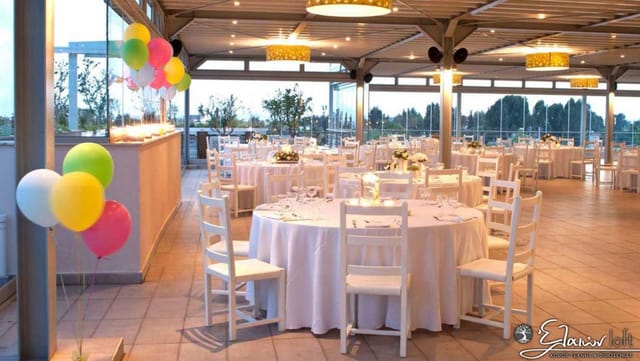 Eleon Loft event space set for a wedding banquet, featuring a versatile open-air layout.