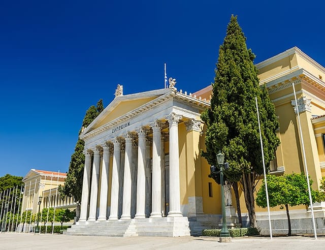 Zappeion Mansion neoclassical architecture for international summits and galas.