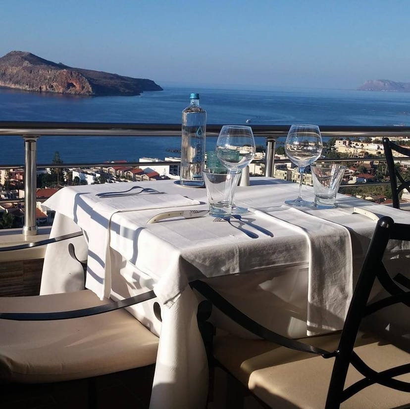 Luxury waterfront restaurant setup for VIP networking lunch and incentive dinner events.