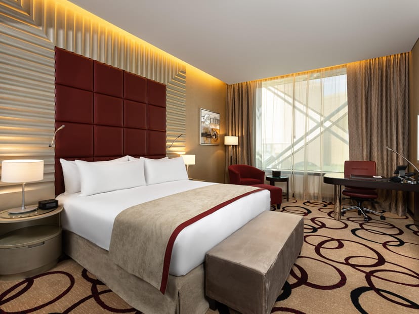 Crowne Suite at Crowne Plaza Riyadh RDC: Luxury hotel room for corporate events and VIP stays.