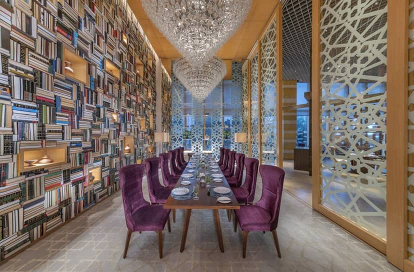 High-end La Brasserie private dining room for executive meetings and networking dinners.