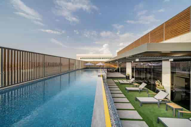 Rooftop Event Hall at Radisson Blu Riyadh Qurtuba for corporate networking and brand receptions.
