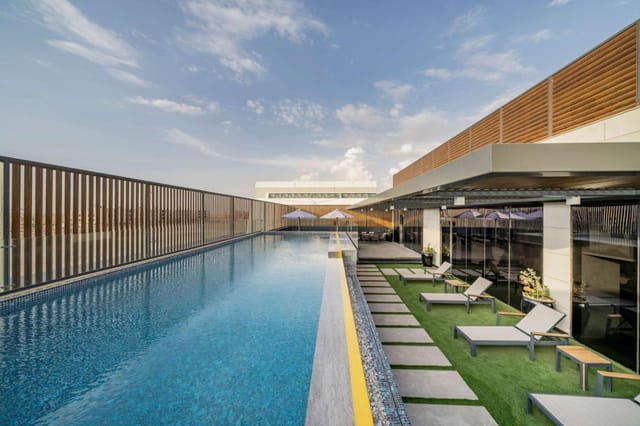 Rooftop Event Hall at Radisson Blu Riyadh Qurtuba for corporate networking and brand receptions.
