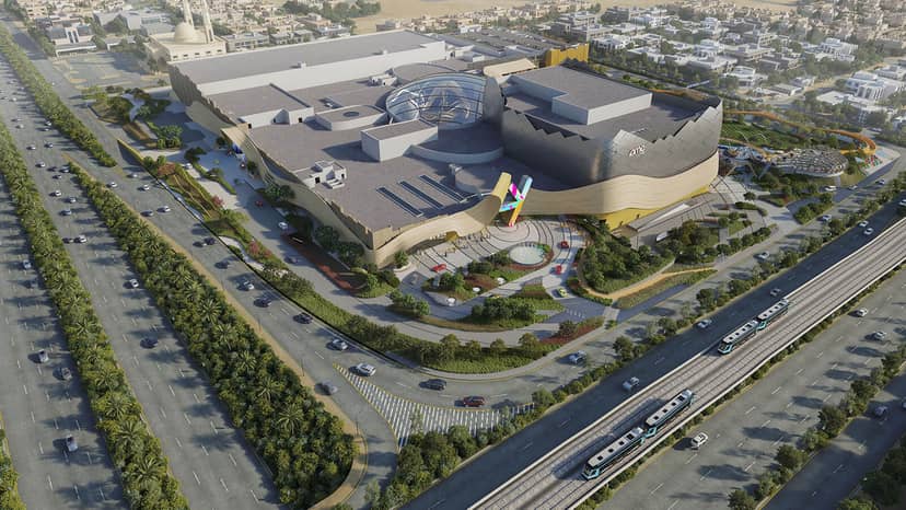 Al Hamra multi-purpose venue for large-scale exhibitions and trade shows with transit access.