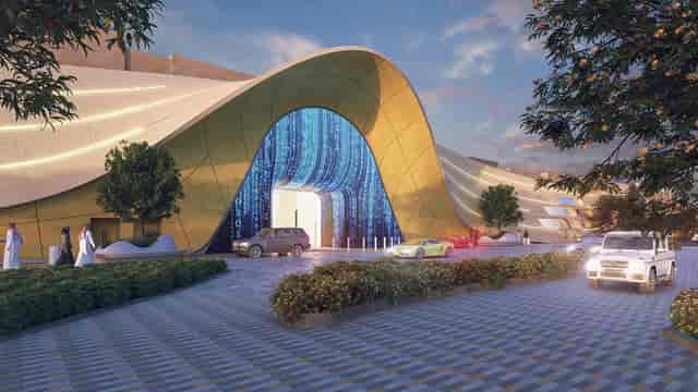 VIP entrance at Al Hamra Entertainment Destination, luxury venue for experiential brand events.