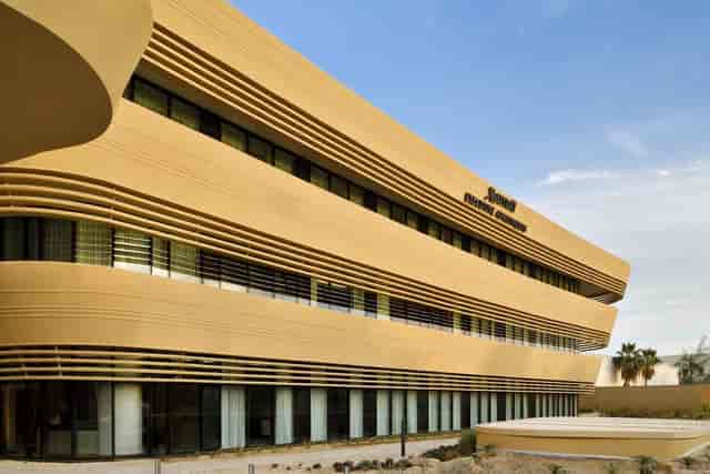 Modern Marriott Riyadh conference hall for professional corporate events and board meetings.