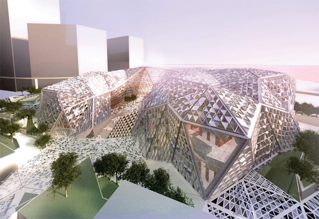 Exhibition Hall KAFD: Iconic modular architecture for global conferences and large-scale exhibitions.