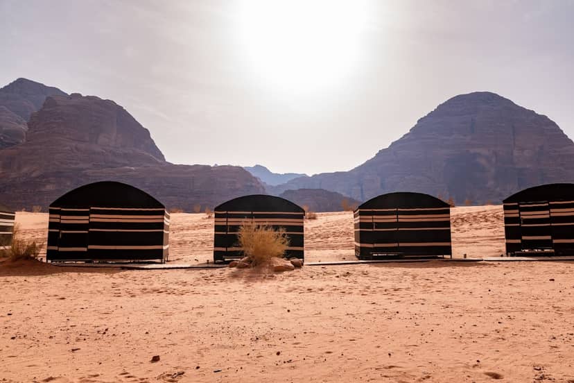 Luxury Bedouin glamping retreat in Wadi Rum, Jordan for incentive travel and team off-site events.
