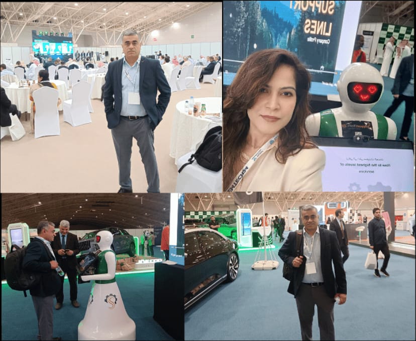 GEMTECH Forum trade show: interactive robotics and automotive displays at a B2B corporate event.