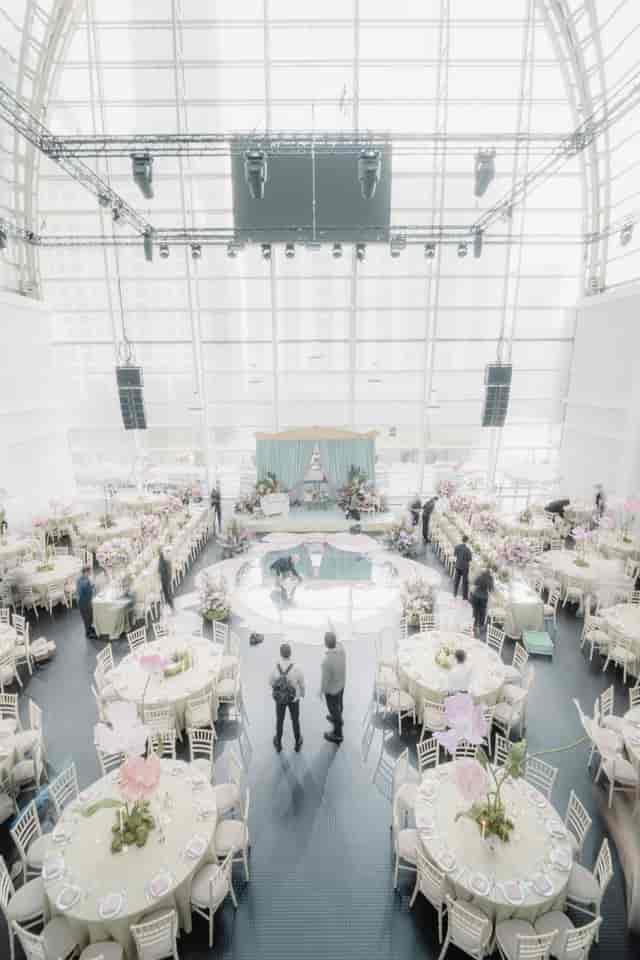 Elegant event space at The Pelligon, perfect for weddings and corporate galas.