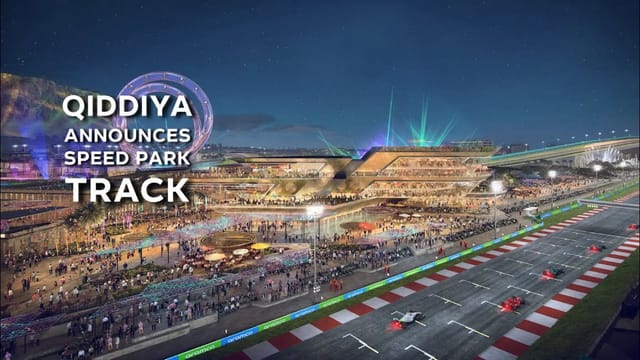 Speed Park Track Qiddiya: premium event venue with outdoor capacity for mega-events.