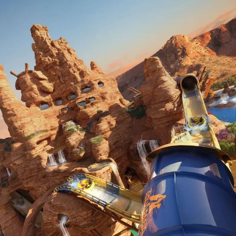 AquaRabia Qiddiya City waterpark for high-impact incentive travel and team building adventures.