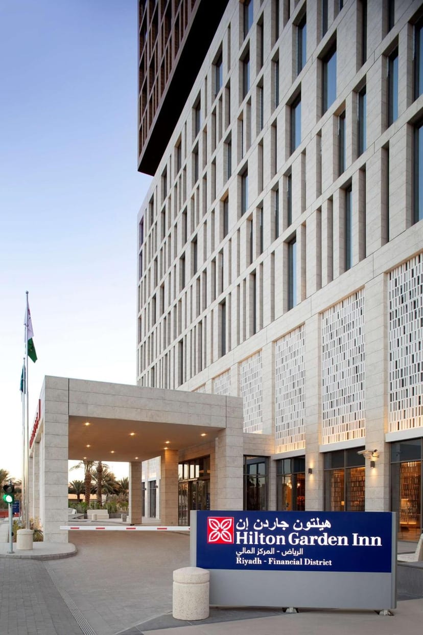 Modern Hilton Garden Inn Riyadh meeting room for professional corporate conferences and retreats.