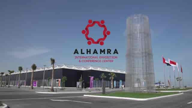 Modern RAK Expo conference room, spacious exhibition venue for trade shows and conventions.