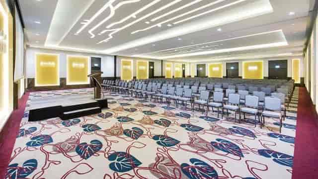 Theatre-style conference room at RAK Expo, ideal for corporate keynotes and seminars.