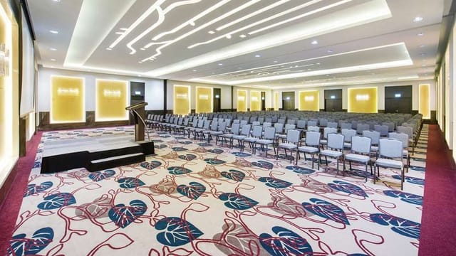 Theatre-style conference room at RAK Expo, ideal for corporate keynotes and seminars.