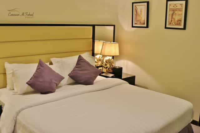 Standard hotel room at Carawan AlFahad for corporate travel and business conferences.