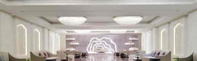 Al Jawhara Ballroom 2 with ambient lighting for luxury networking events and VIP receptions.
