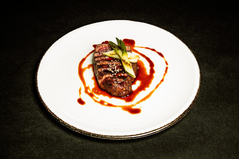 High-end entrée at The Restaurant, Billionaire Riyadh for gala dinner and executive luncheon.