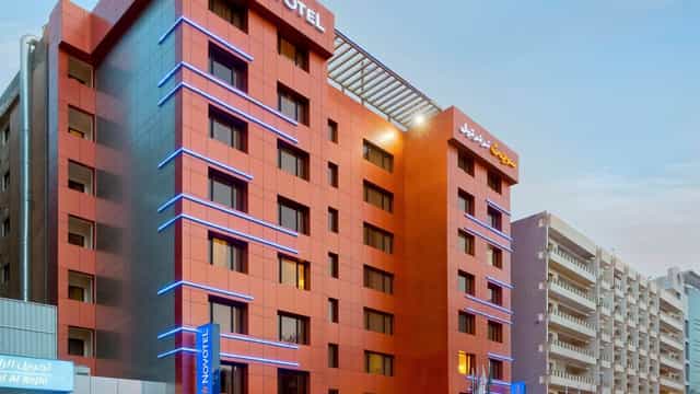 Novotel Olaya Towers meeting room with modern corporate interior for business events.