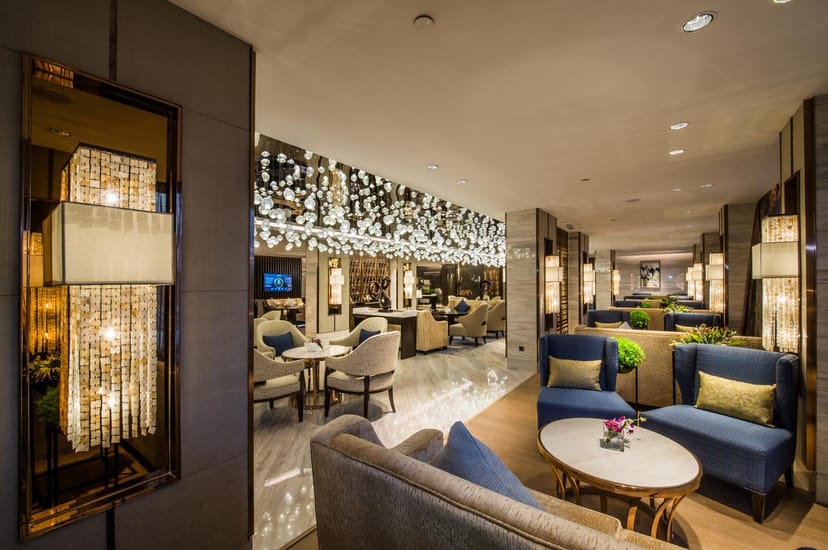 Upscale lounge at Braira Qurtubah Hotel, ideal for luxury networking events and VIP receptions.