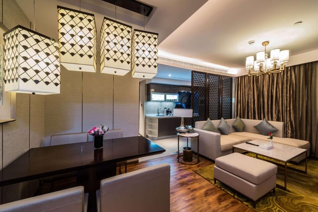 VIP hospitality suite at Braira Qurtubah Hotel for executive meetings and corporate events.