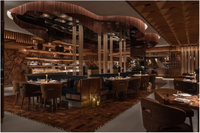 Nozomi Black Cod modern restaurant interior for corporate dinner and VIP events.
