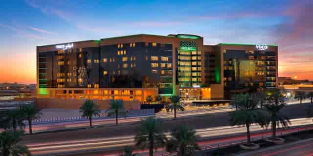 Modern Riyadh Grand Ballroom at voco Riyadh, ideal for corporate events and professional meetings.