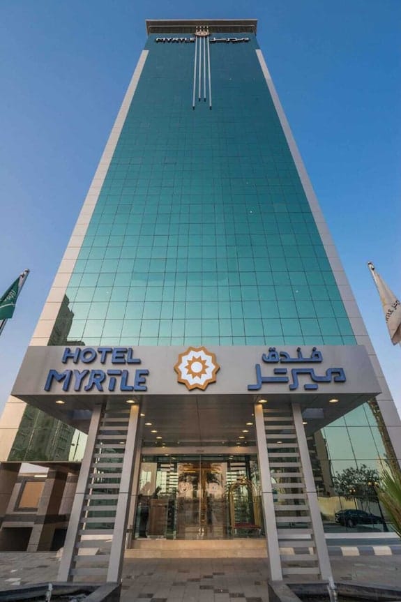 Modern business function room at Myrtle Hotel for corporate meetings and professional events.