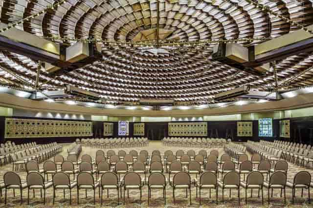 Buraidah Hall at InterContinental Riyadh: Circular venue with architectural ceiling for events.