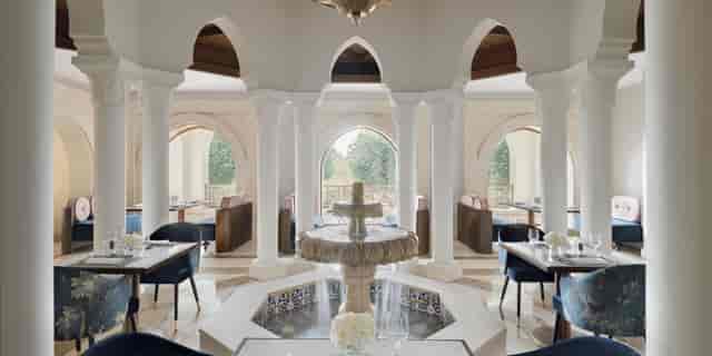 InterContinental Riyadh dining room with fountain for VIP dinners and incentive events.