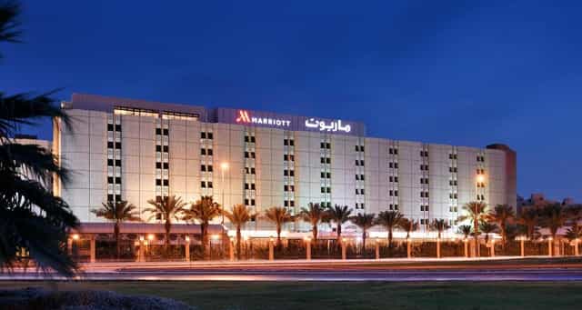 Riyadh Marriott Hotel meeting room with modern design, ideal for corporate events.