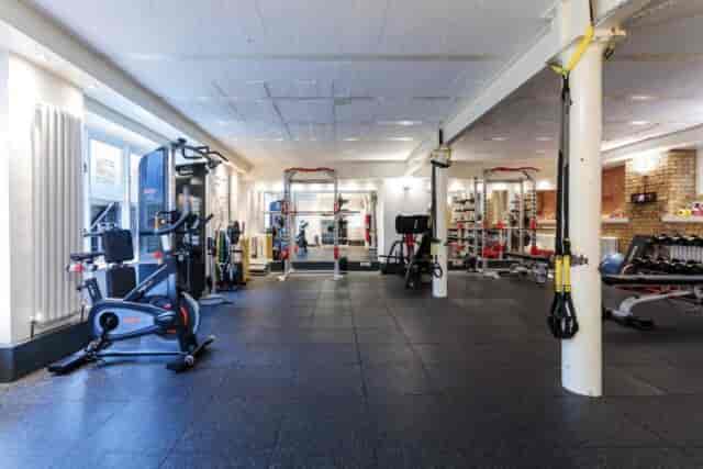 Private personal training studio for fitness-focused corporate events and wellness breakout sessions.