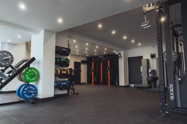 Private personal training studio for wellness corporate retreats and small-group team building.