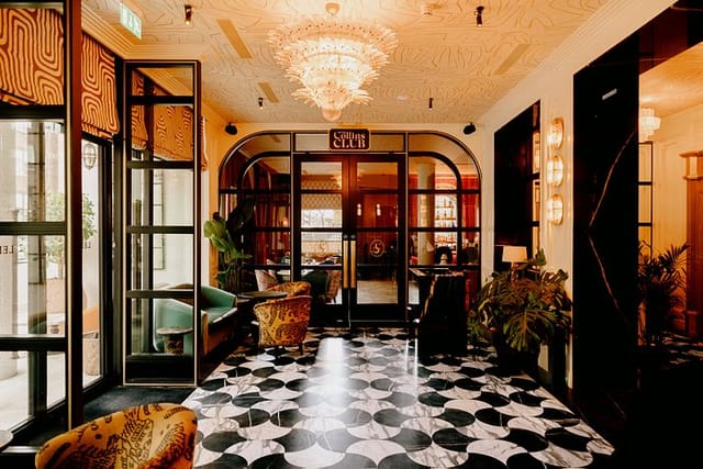 The O’Dwyer Event Suite at The Leinster: elegant boutique lobby for VIP receptions and networking.