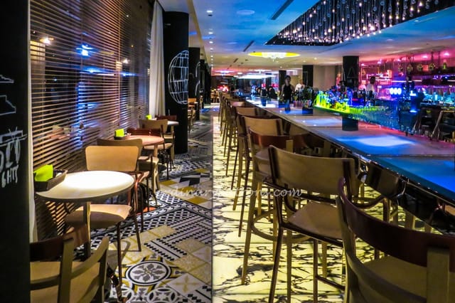Bar at M Social Hotel Singapore, perfect for networking receptions and corporate event spaces.