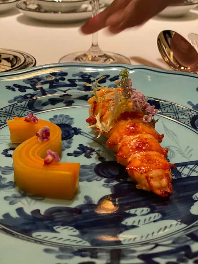 Artistic plated course at Summer Pavilion, perfect for VIP gala and executive dinner.