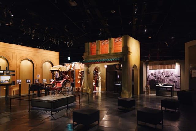 Immersive National Museum of Singapore exhibition space for cultural events and networking.