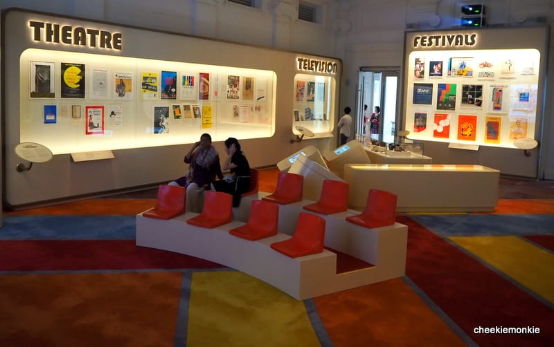 Gallery Theatre modern event space with tiered bench seating for exhibits and workshops.