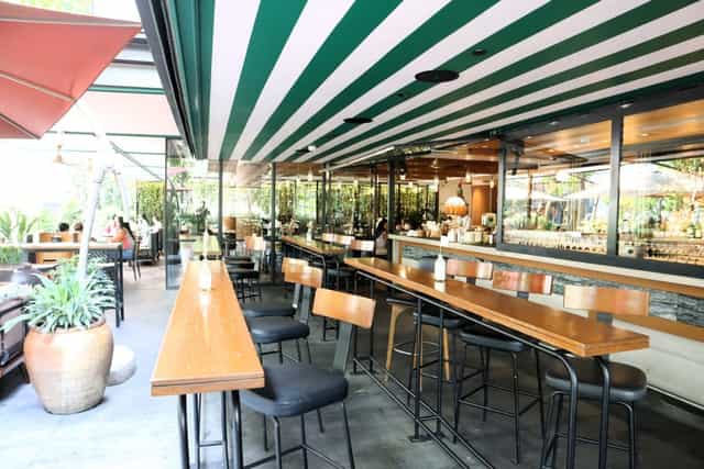 Publico Ristorante high-top bar seating for informal networking and corporate reception events.