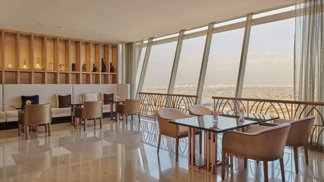 "Hyatt Regency Riyadh Olaya lounge with elegant seating for corporate events"