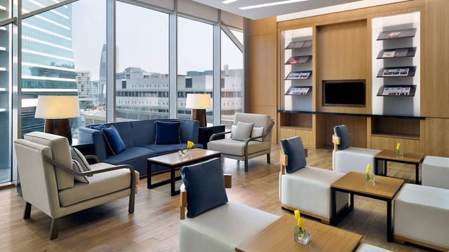 Regency Club Lounge at Hyatt Regency Riyadh, modern space for networking and events.