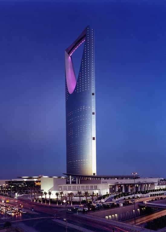 "Four Seasons Hotel Riyadh skyscraper, ideal for luxury events and corporate gatherings."