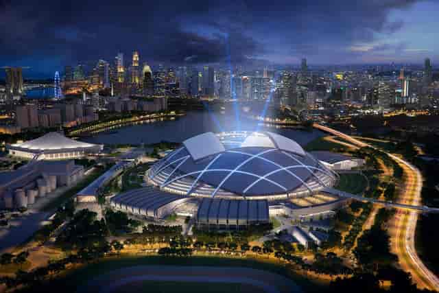 National Stadium Singapore: Iconic dome venue for international sports events and stadium concerts.