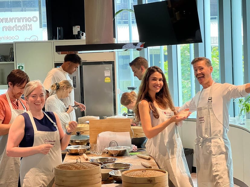 Interactive culinary team building at The Commune, The Events Centre.