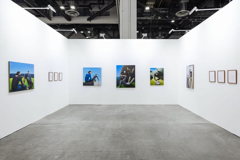 ART SG trade show booth with gallery lighting for art fair and convention exhibits.