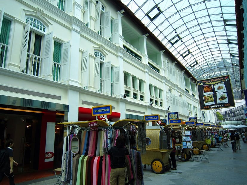 Bugis Junction covered pedestrian arcade for pop-up retail and experiential brand event venue.