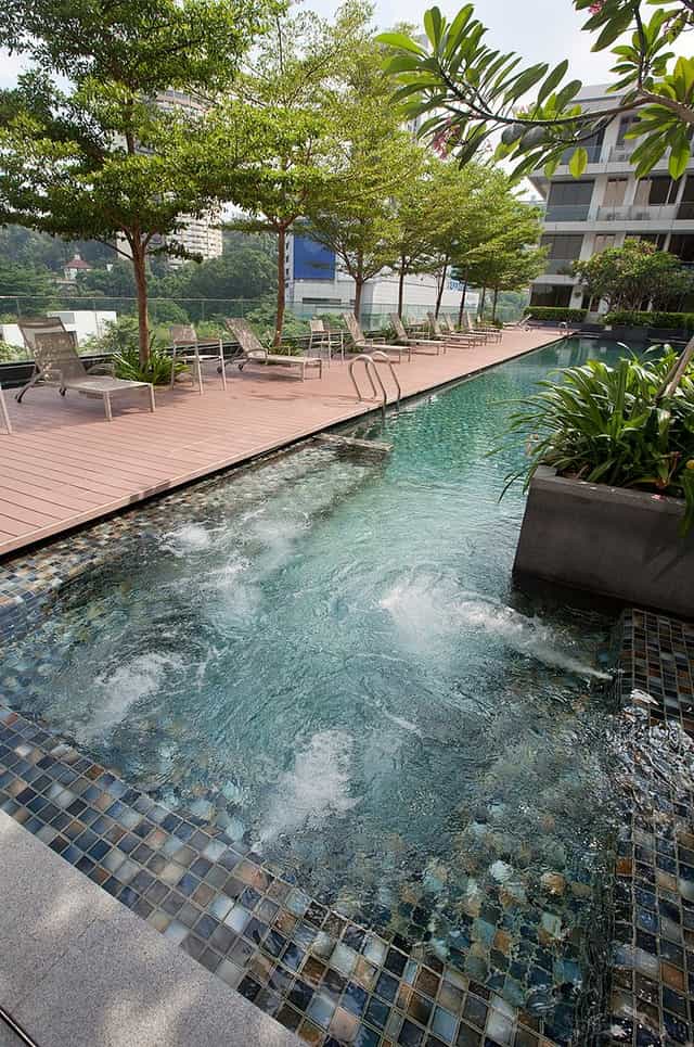 Rooftop pool at Dorsett Singapore for corporate events and VIP networking.