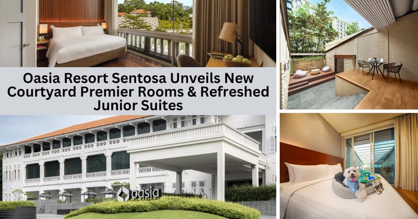 Courtyard Room at Oasia Resort Sentosa featuring colonial design for incentive trips and retreats.