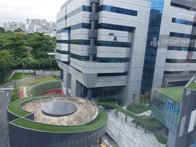 Modern corporate campus at Alexandra Technopark for outdoor team-building and business events.